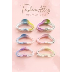 Fashion Alley Assorted Design 11 Cm Matt Hair Claw For Women Pack Of 12 Pc