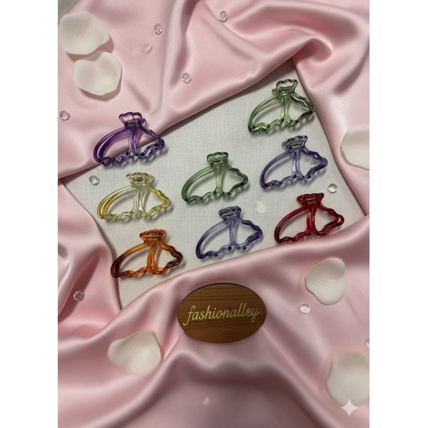 Fashion Alley 8 Cm Hair Claw For Women Pack Of 12 Pc