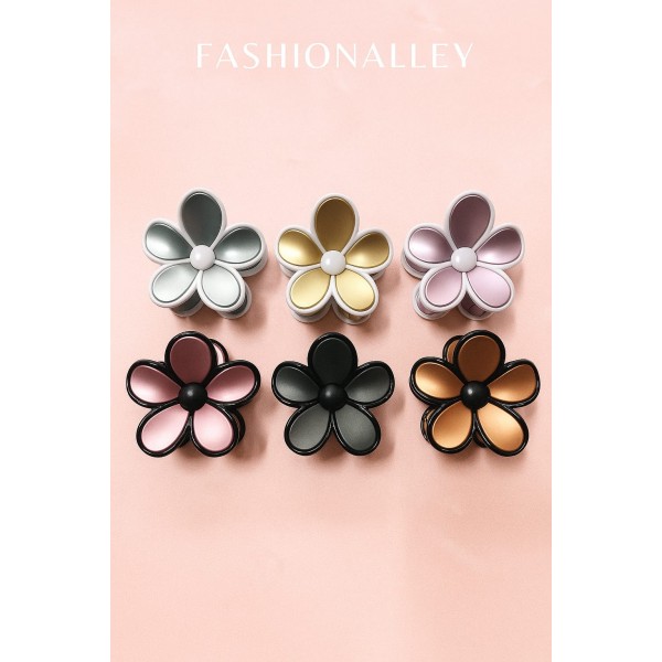 Fashion Alley 7 Cm Hair Claw For Women Pack Of 12 Pc