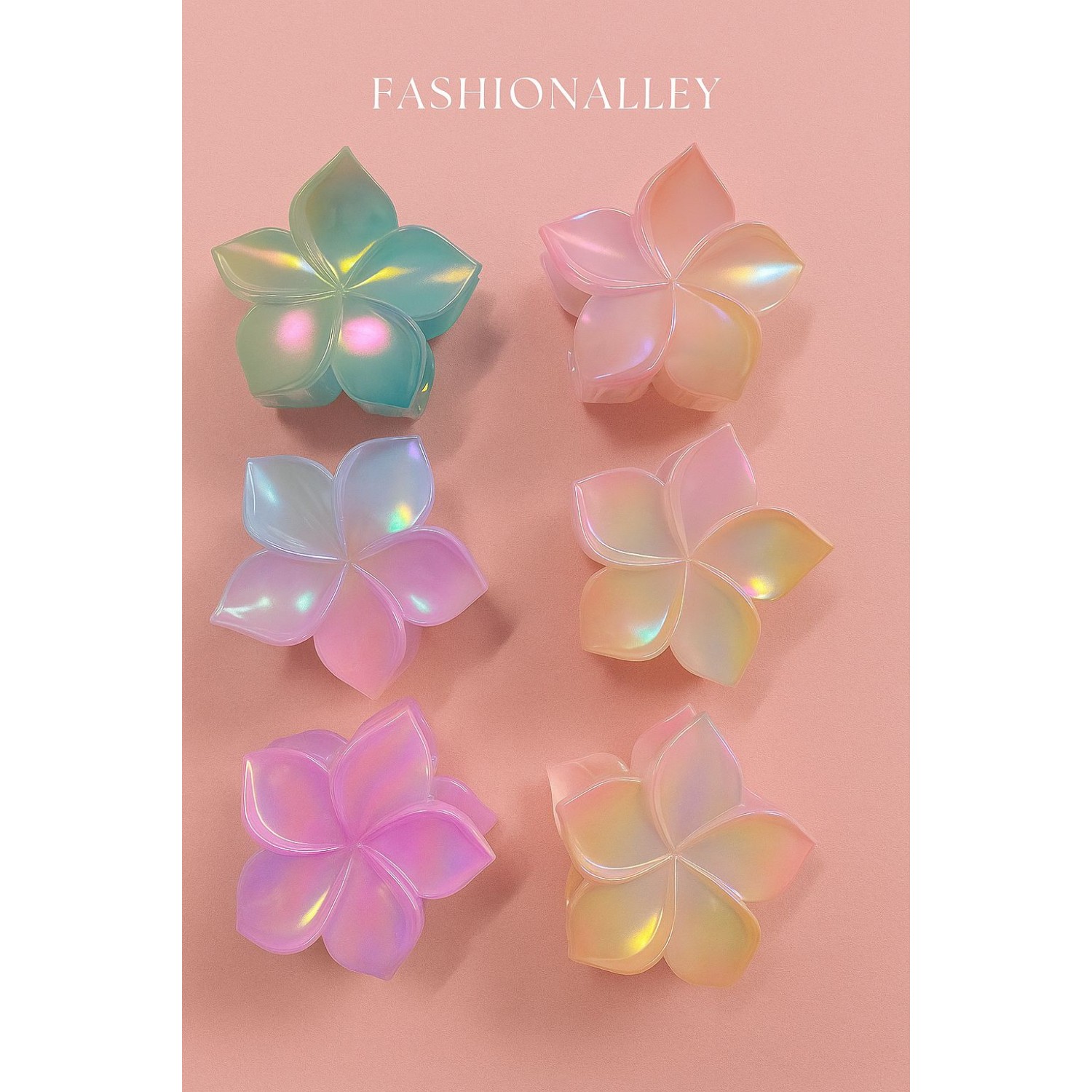 Fashion Alley 8 Cm Flower Hair Claw For Women Pack Of 12 Pc Fashion Alley 8 Cm Flower Hair Claw For Women Pack Of 12 Pc