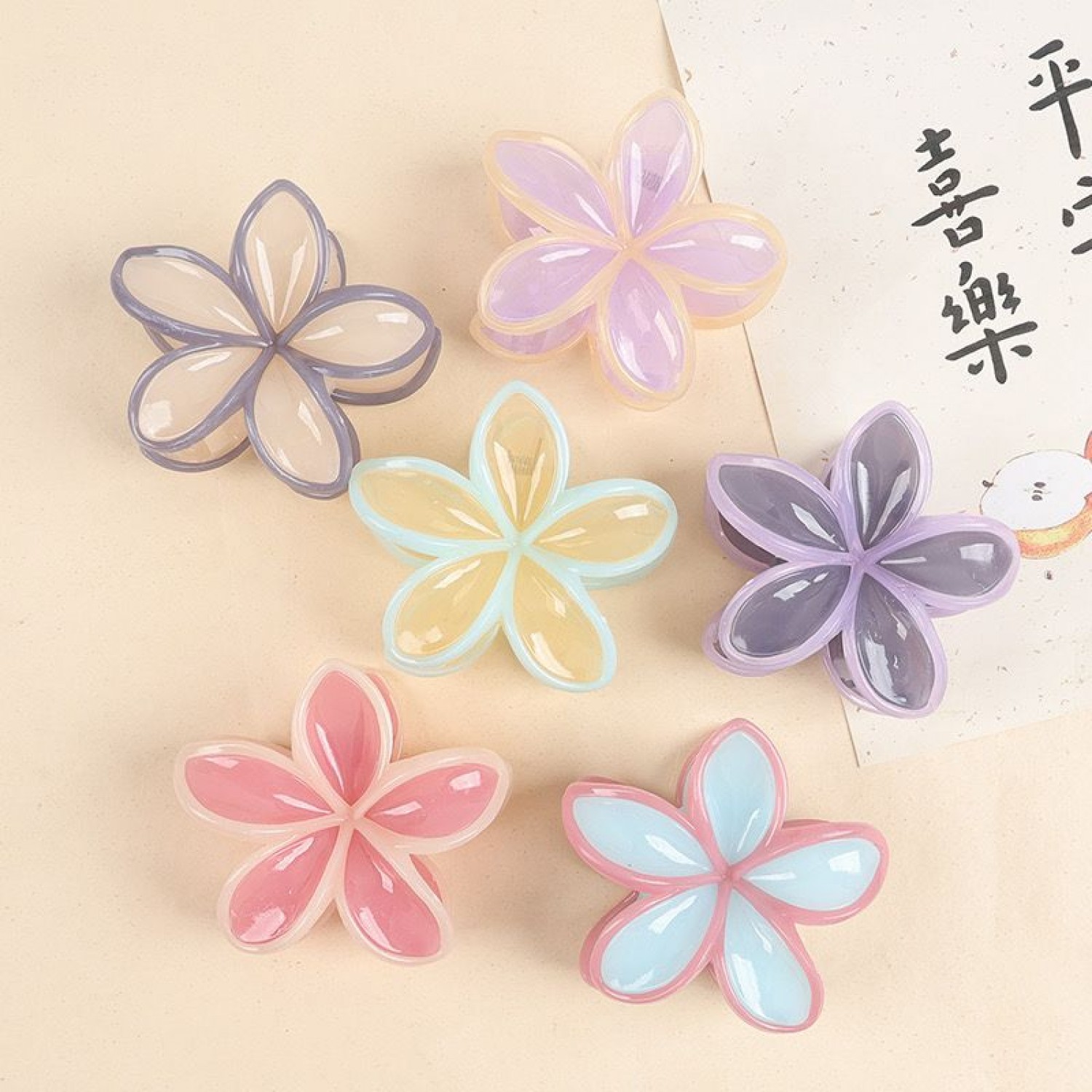 Fashion Alley 8 Cm Flower Shape Hair Claw For Women Pack Of 12 Pc Fashion Alley 8 Cm Flower Shape Hair Claw For Women Pack Of 12 Pc