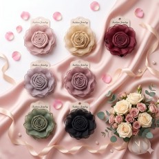 Fashion Alley 8 Flower Hair Claw For Women Pack Of 12
