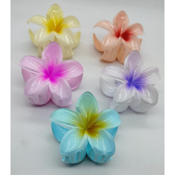 Fashion Alley Flower Hair Claw  SIZE 8 CM [Pack Of 12]