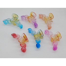 Fashion Alley Big Size Shine Hair Claw [9cm] [Pack Of 12]