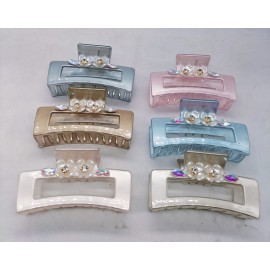 Fashion Alley 8 CM Hair Claw For Women Pack Of 12