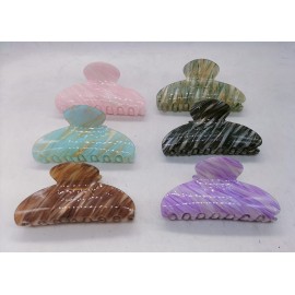 Fashion Alley 9 CM Hair Claw For Women Pack Of 12