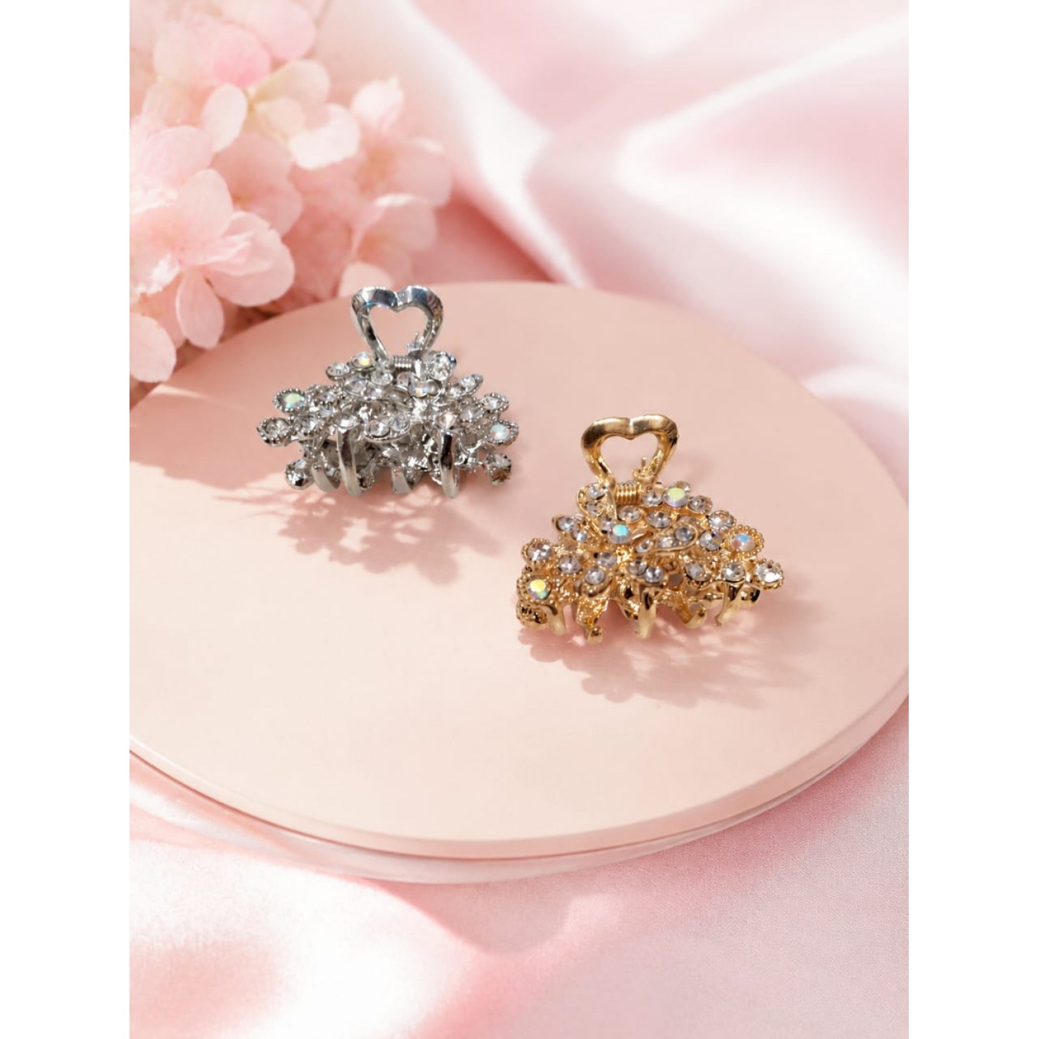 Fashion Alley 4 Cm Metal Hair Claw For Women Pack Of 12 Pc
