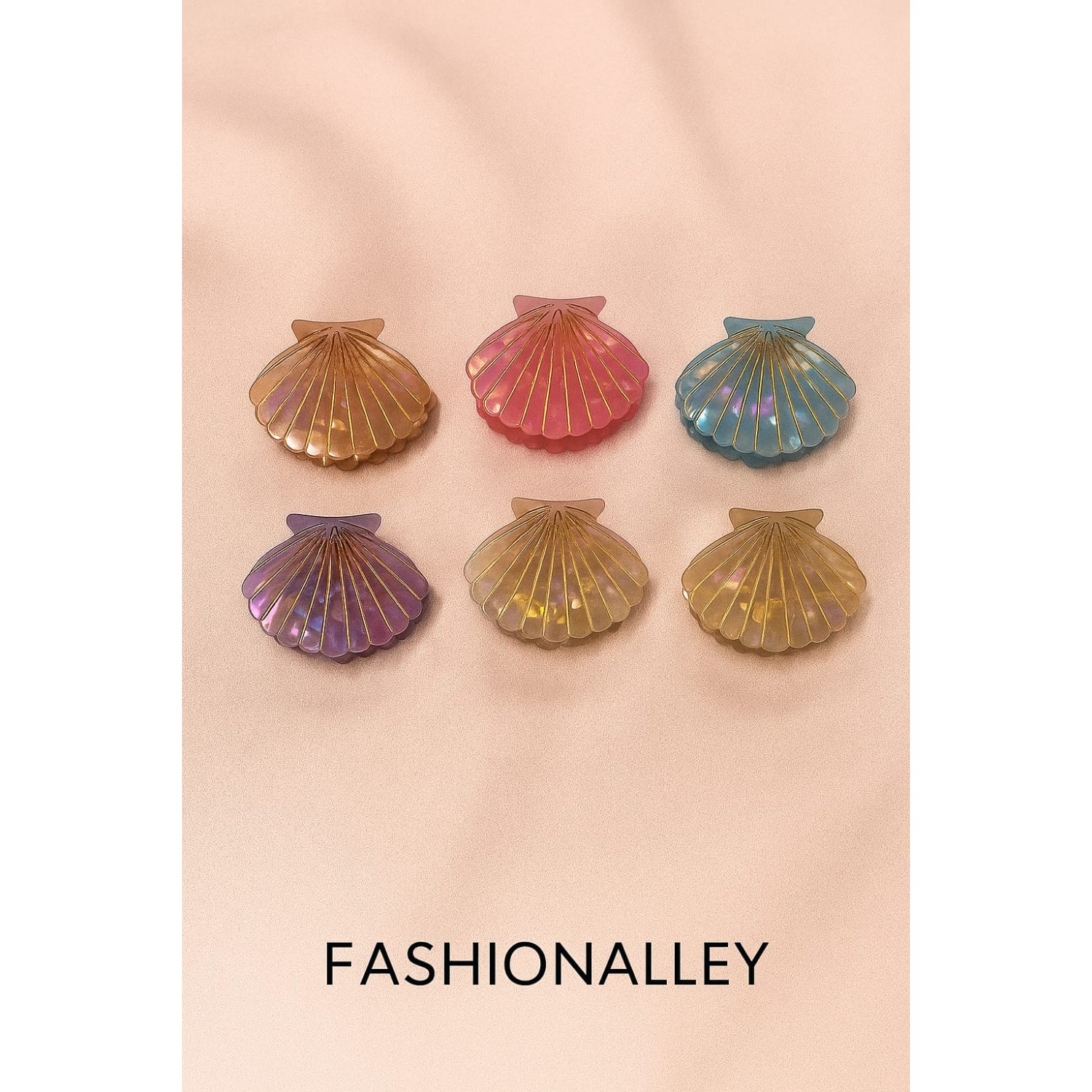 Fashion Alley 6 CM Hair Claw For Women Pack Of 12