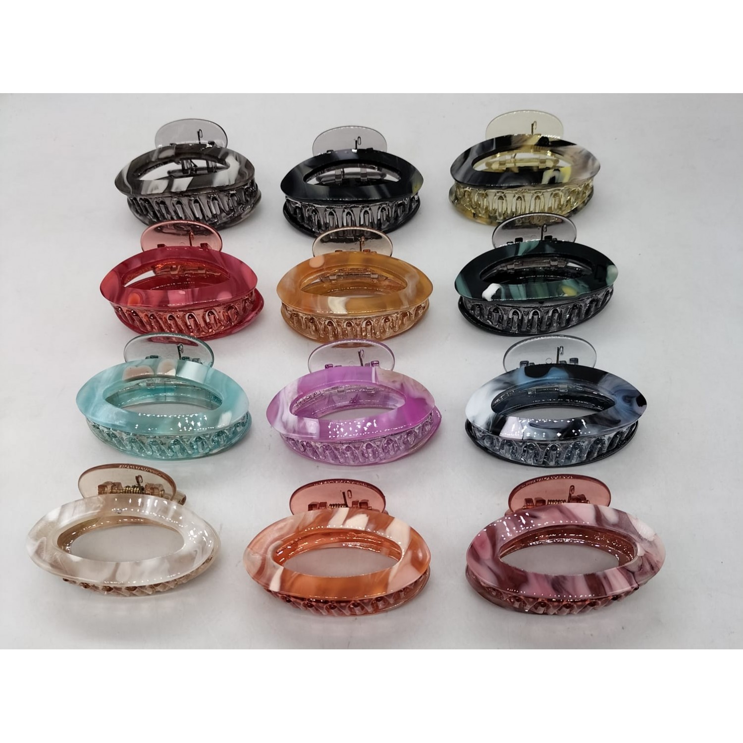 Fashion Alley 6 CM Hair Claw For Women Pack Of 12 Fashion Alley 6 CM Hair Claw For Women Pack Of 12