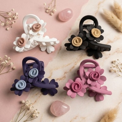 Fashion Alley 8 Hair Claw For Women Pack Of 12 Pc
