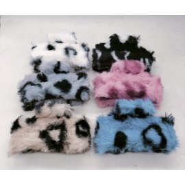 Fashion Alley 9 Cm Fur Hair Claw For Women Pack Of 12