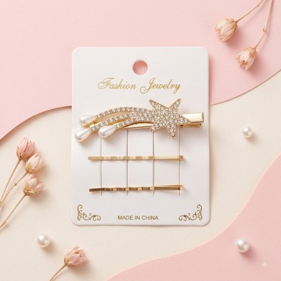 Fashion Alley Metal Hair Pin For Women Pack Of 12 Card
