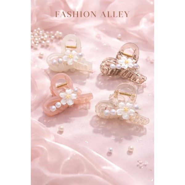 Fashion Alley 9 CM Matt Hair Claw For Women Pack Of 12 Pc