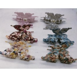 Fashion Alley 12 CM Hair Claw For Women Pack Of 12