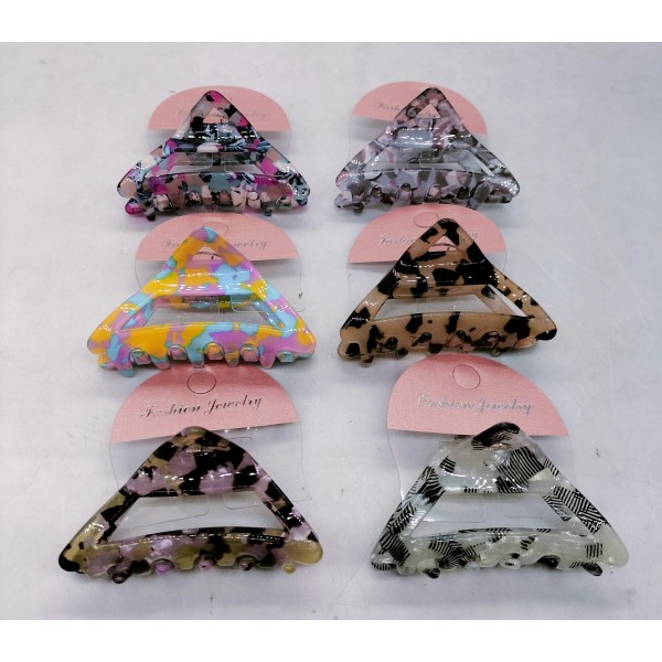 Fashion Alley 7cm Hair Claw For Women Pack Of 12