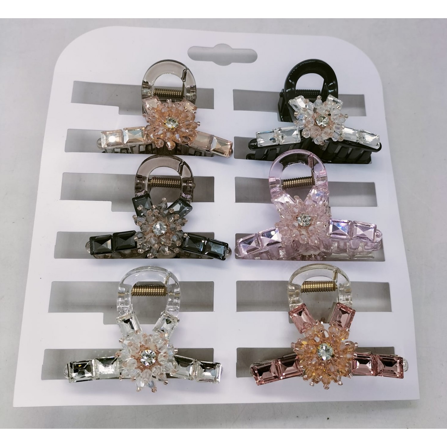 Fashion Alley 6.5 CM Stone Hair Claw For Women Pack Of 6 Fashion Alley 6.5 CM Stone Hair Claw For Women Pack Of 6