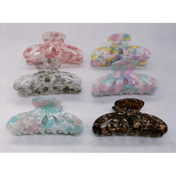 Fashion Alley 9.5 CM Hair Claw For Women Pack Of 12