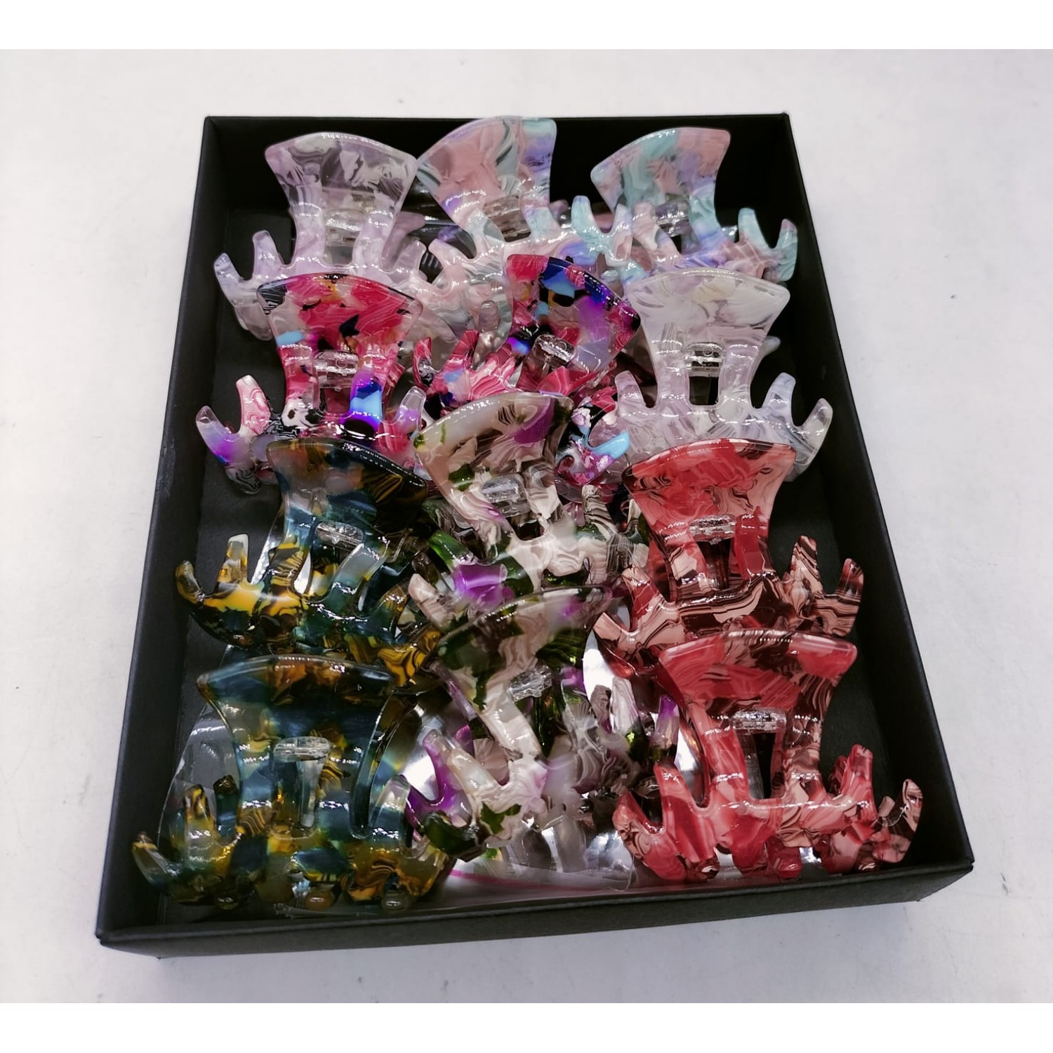 Fashion Alley 4 Cm Hair Claw For Women Pack Of 12 Pc Fashion Alley 4 Cm Hair Claw For Women Pack Of 12 Pc