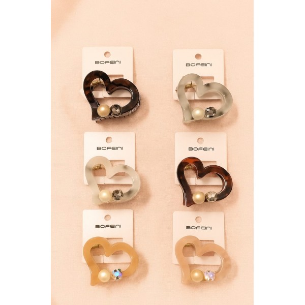 Bofeini 7 Cm Hair Claw For Women Pack Of 12