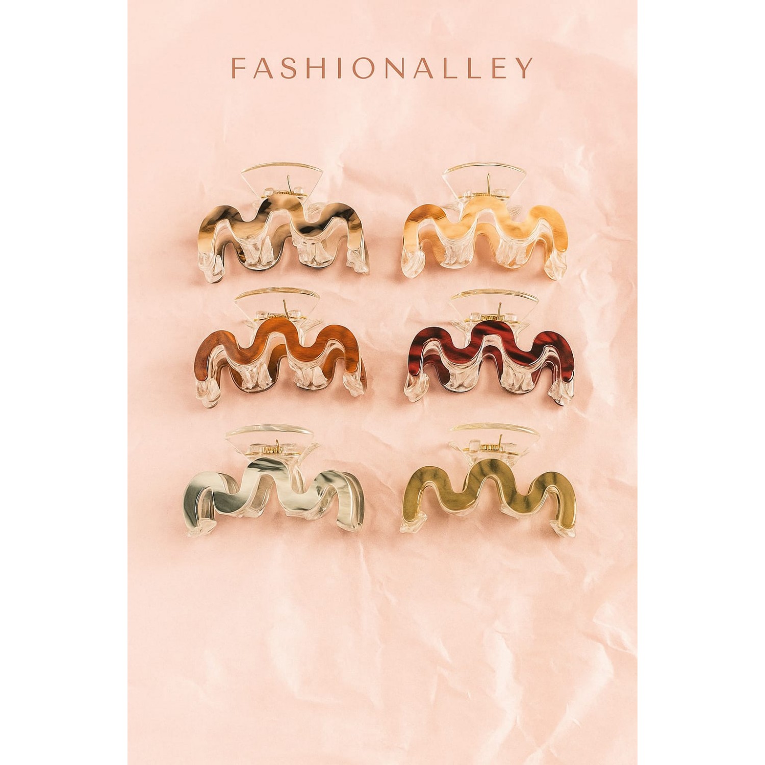 Fashion Alley 6 CM Hair Claw For Women Pack Of 12 Fashion Alley 6 CM Hair Claw For Women Pack Of 12