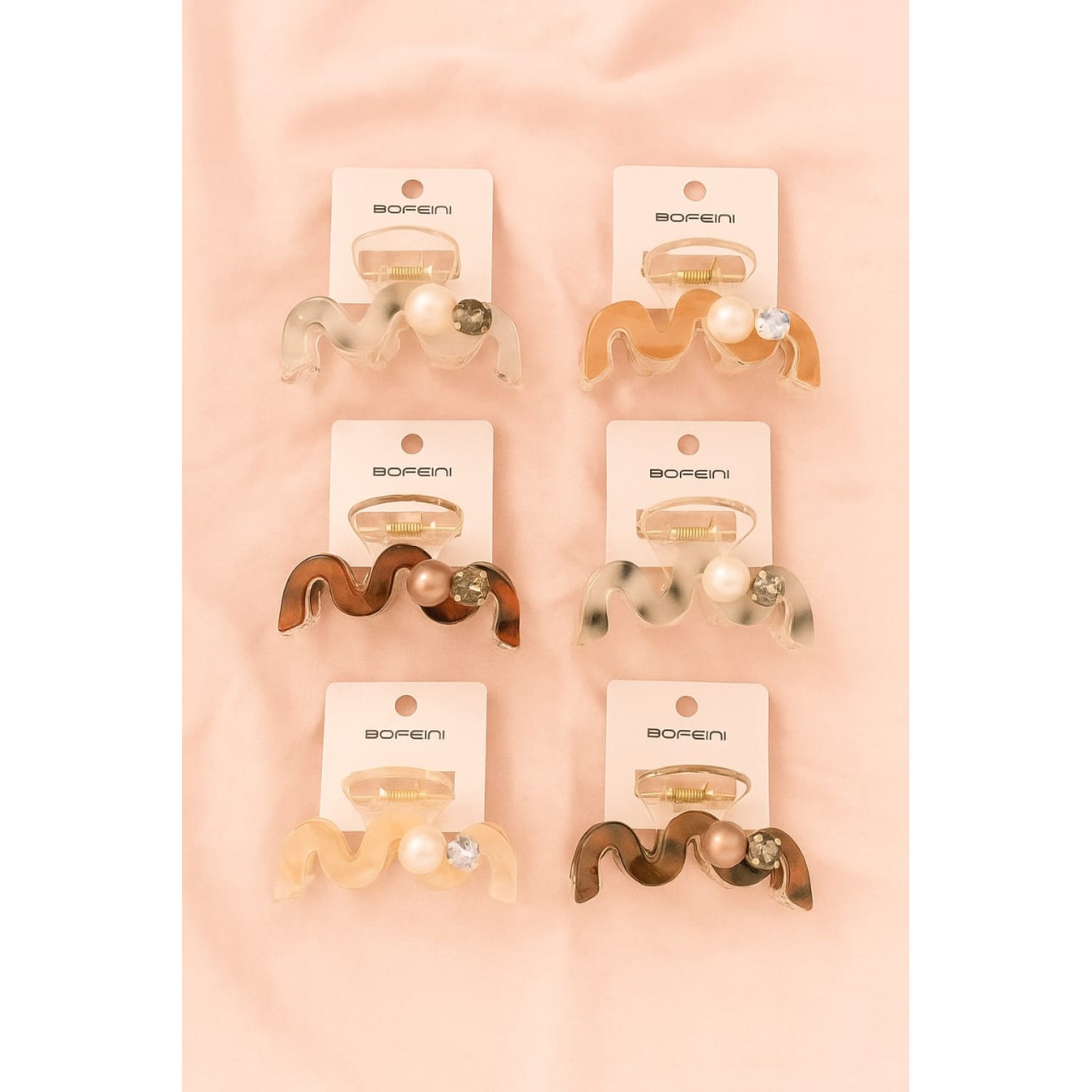 Boffini Hair Claw 10 Cm For Women Pack Of 12 Pc Boffini Hair Claw 10 Cm For Women Pack Of 12 Pc