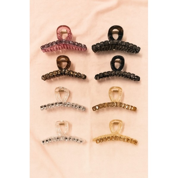 Fashion Alley 10 Cm Hair Claw For Women Pack Of 12