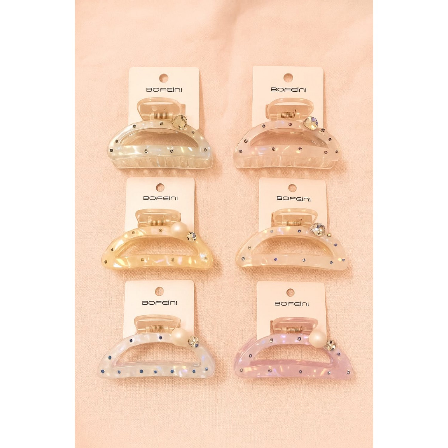 Bofeini 9 Cm Hair Claw For Women Pack Of 12 Bofeini 9 Cm Hair Claw For Women Pack Of 12