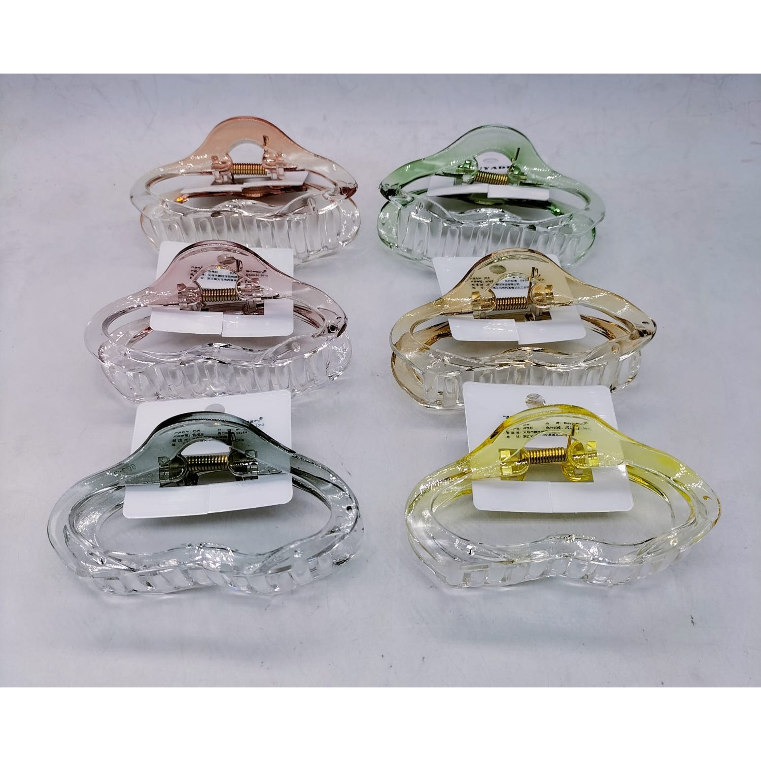 Bofeini 9 Cm Hair Claw For Women Pack Of 12