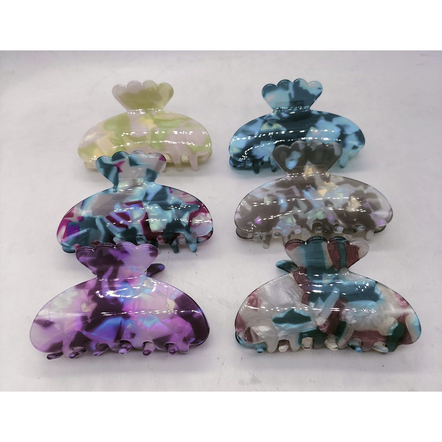 Fashion Alley 9 CM Hair Claw For Women Pack Of 12