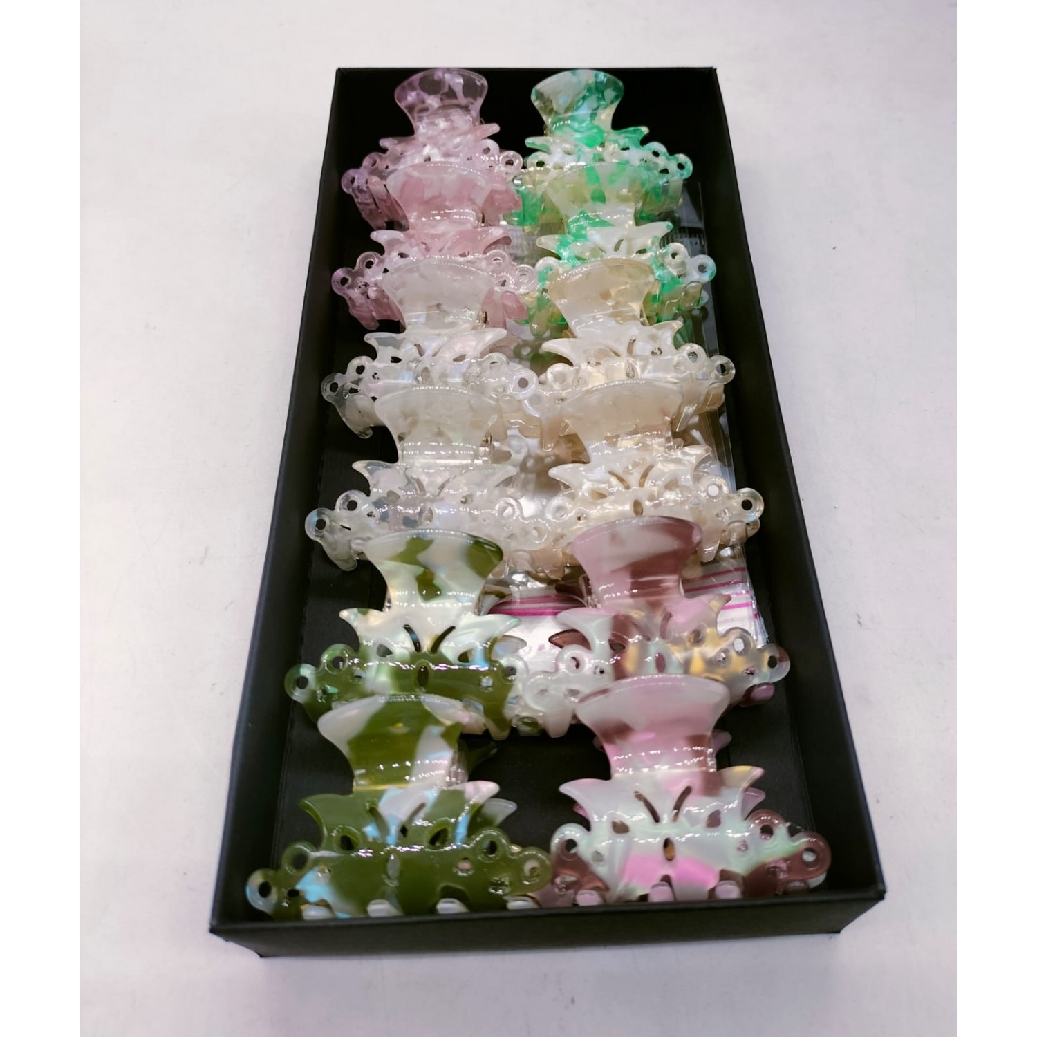 Fashion Alley 4 Cm Hair Claw For Women Pack Of 12 Pc