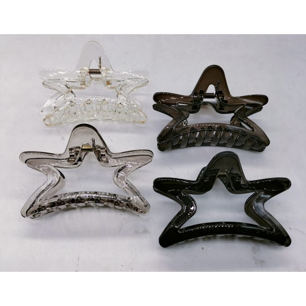 Fashion Alley 8.5 Cm Hair Claw For Women Pack Of 12 Pc