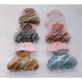 Fashion Alley 7cm Hair Claw For Women Pack Of 12