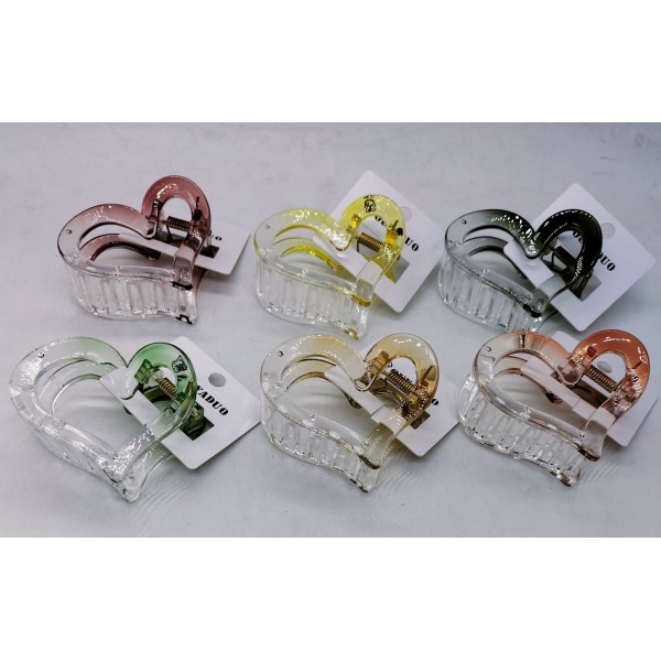 Bofeini 6.5 Cm Hair Claw For Women Pack Of 12