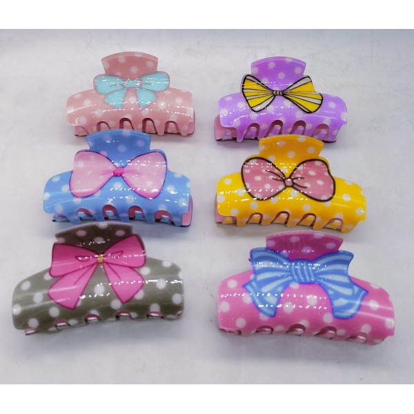 Fashion Alley Shine 8 CM Hair Claw For Women Pack Of 12