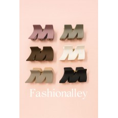 Fashion Alley 7 CM Matt Hair Claw For Women Pack Of 12 Pc