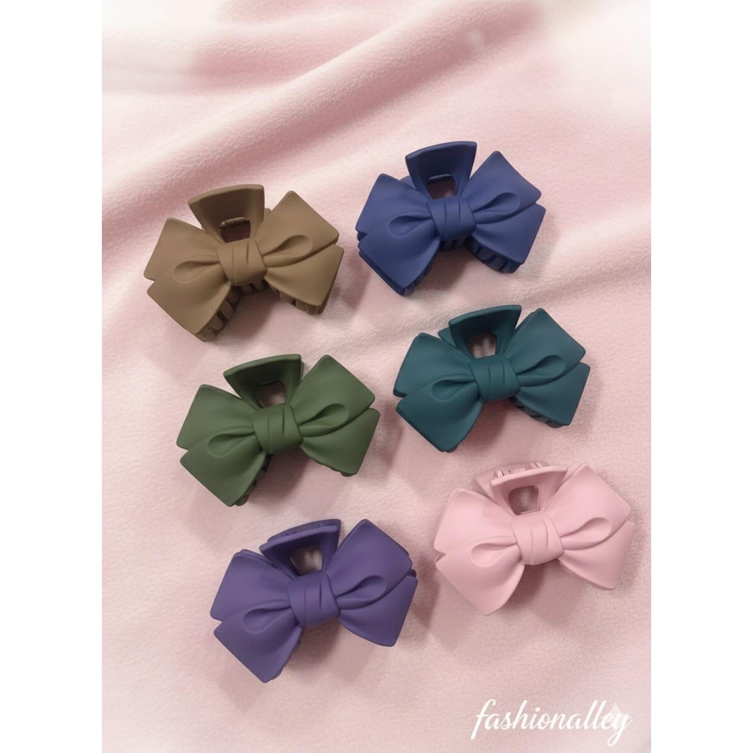 Fashion Alley 9 CM Matt Hair Claw For Women Pack Of 12 Pc