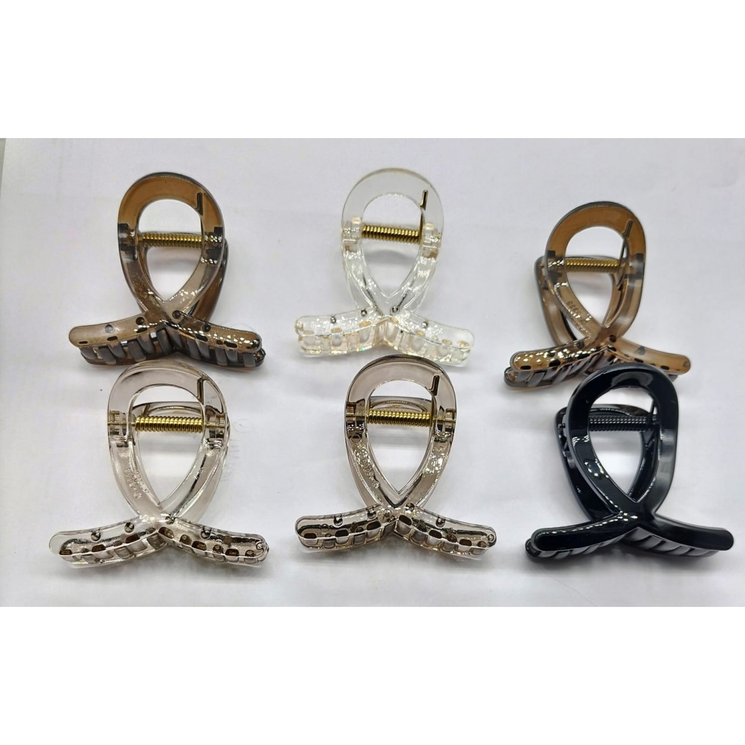 Fashion Alley 6 Cm Korean Hair Claw For Women Pack Of 12 Pc Fashion Alley 6 Cm Korean Hair Claw For Women Pack Of 12 Pc