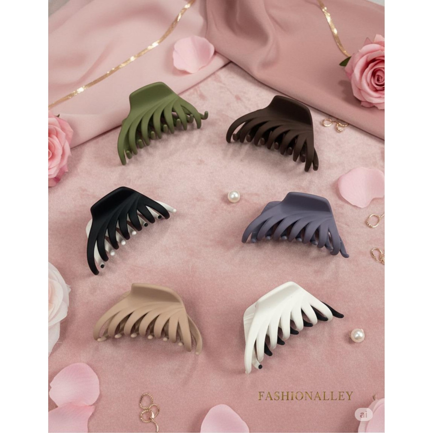 Fashion Alley 7 Cm Hair Claw For Women Pack Of 12 Pc Fashion Alley 7 Cm Hair Claw For Women Pack Of 12 Pc