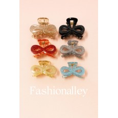 Fashion Alley Assorted Design 5 Cm Hair Claw For Women Pack Of 12 Pc