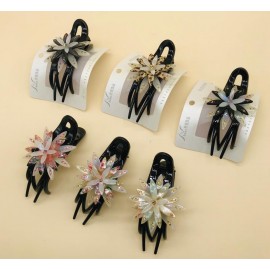 Fashion Alley Random Design Korean Hair Claw ( Pack of 12 pc )  [Per Peace 125]