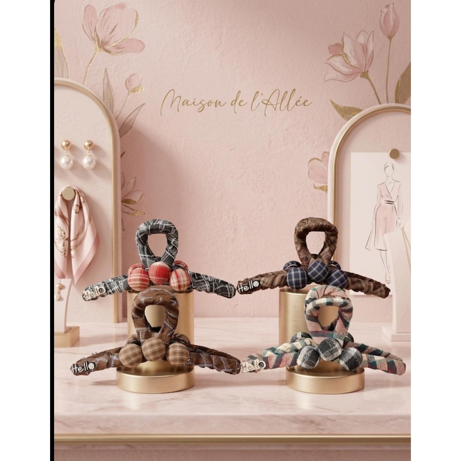 Fashion Alley 11 CM Hair Claw For Women Pack Of 12 Pc