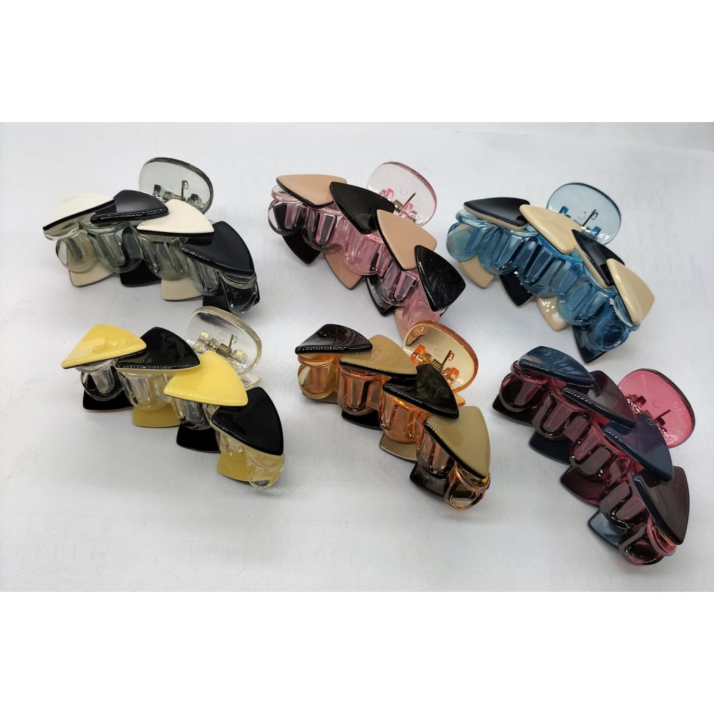Fashion Alley 7 Cm Hair Claw For Women Pack Of 12