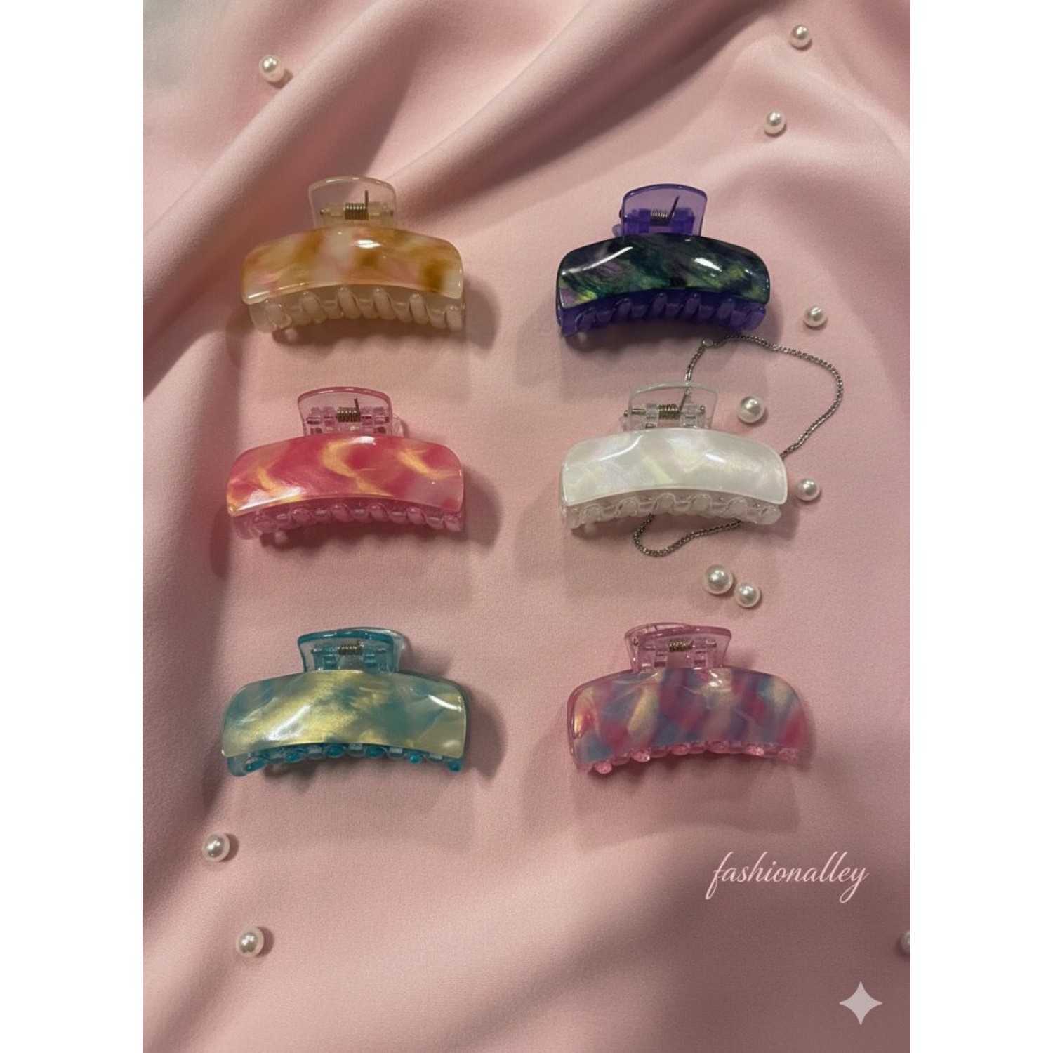 Fashion Alley 5 Cm Hair Claw For Women Pack Of 12 Pc Fashion Alley 5 Cm Hair Claw For Women Pack Of 12 Pc