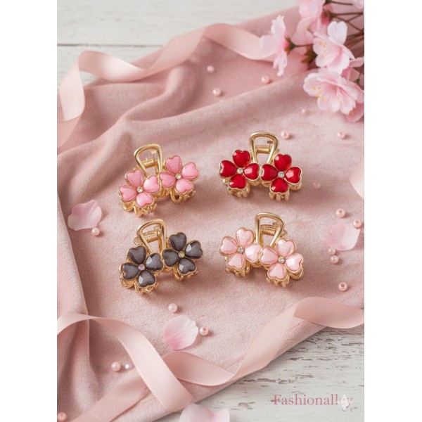 Fashion Alley 5 CM Metal Hair Claw For Women Pack Of 12