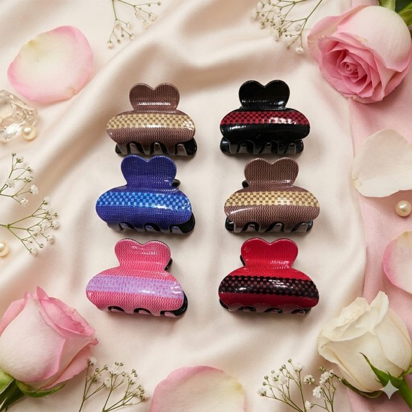 Fashion Alley 5 Cm Hair Claw For Women Pack Of 10 Pc