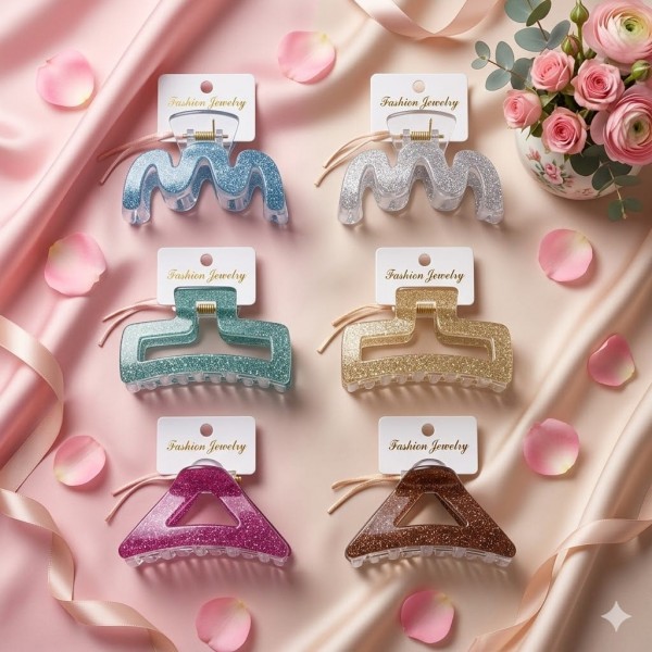 Fashion Alley 4.5 Cm Mini Hair Claw For women Pack Of 12 Pc