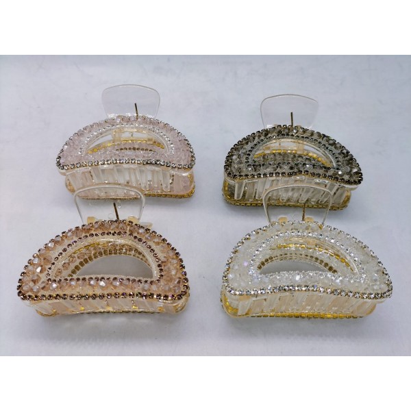 Fashion Alley 6.5 Cm Hair Claw For Women Pack Of 12