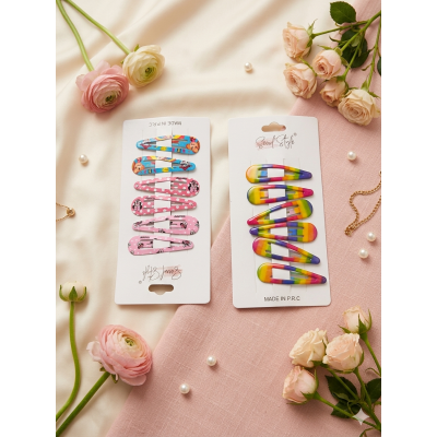 Fashion Alley  Hair Pin For Kids Pack Of 12 Card