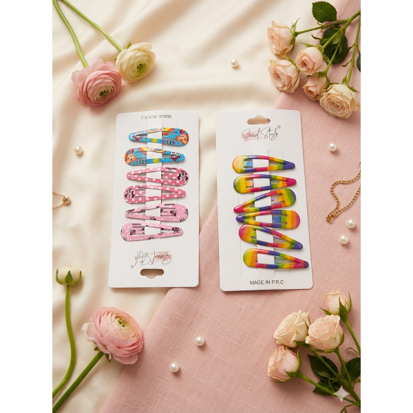 Fashion Alley Hair Pin For Kids Pack Of 12 Card