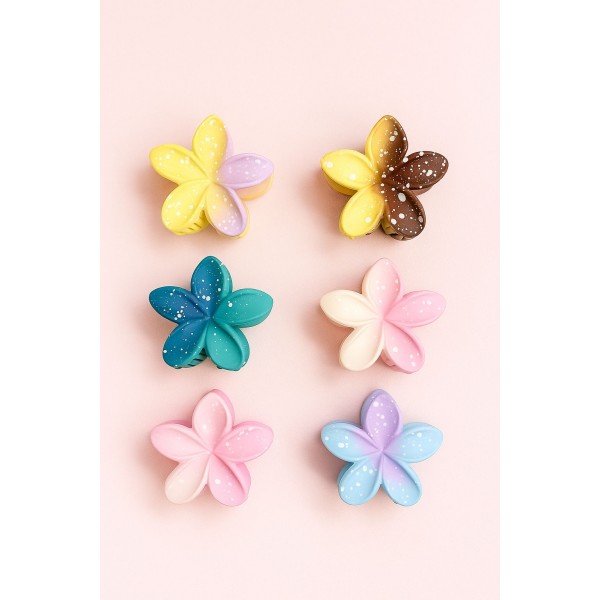 Fashion Alley 7 CM Matt Hair Claw For Women Pack Of 12 Pc